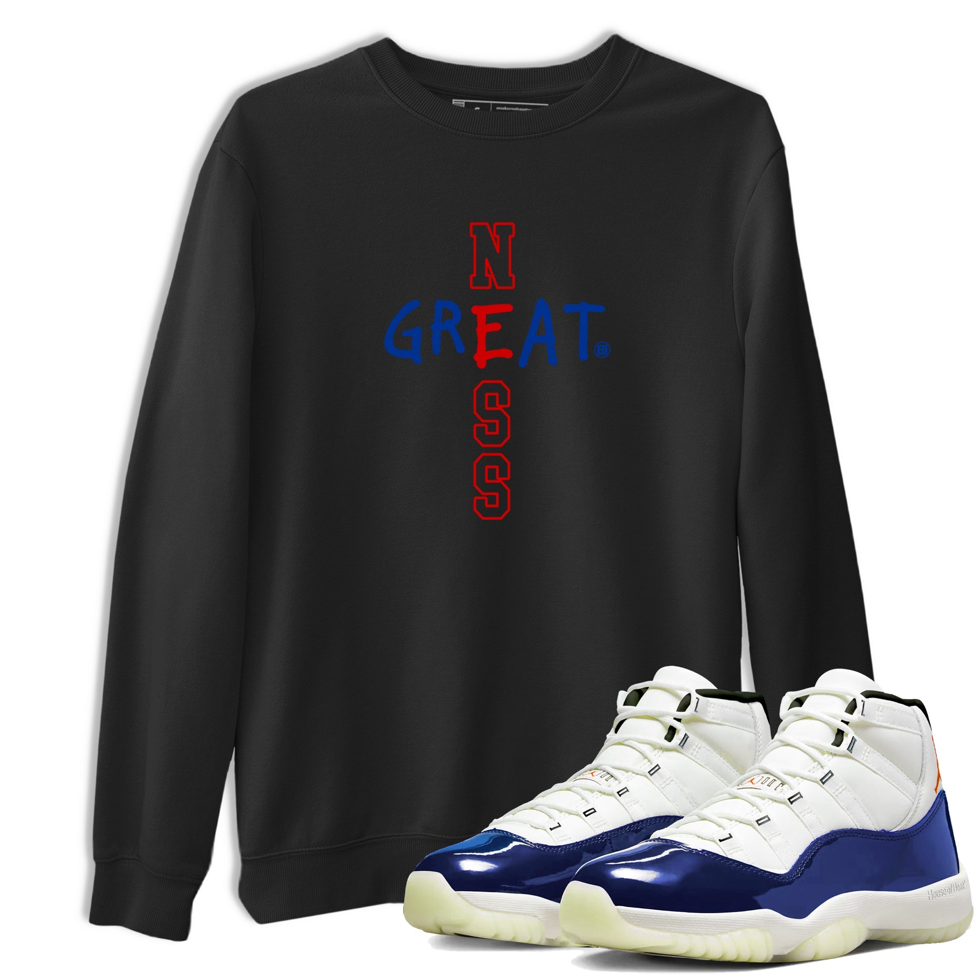 Sneaker Threads – Sneaker Tees To Match Air Jordan 11 Rare Air – Greatness Graphic Tee Black 1. Perfect for Jordan releases 2025 colorways.