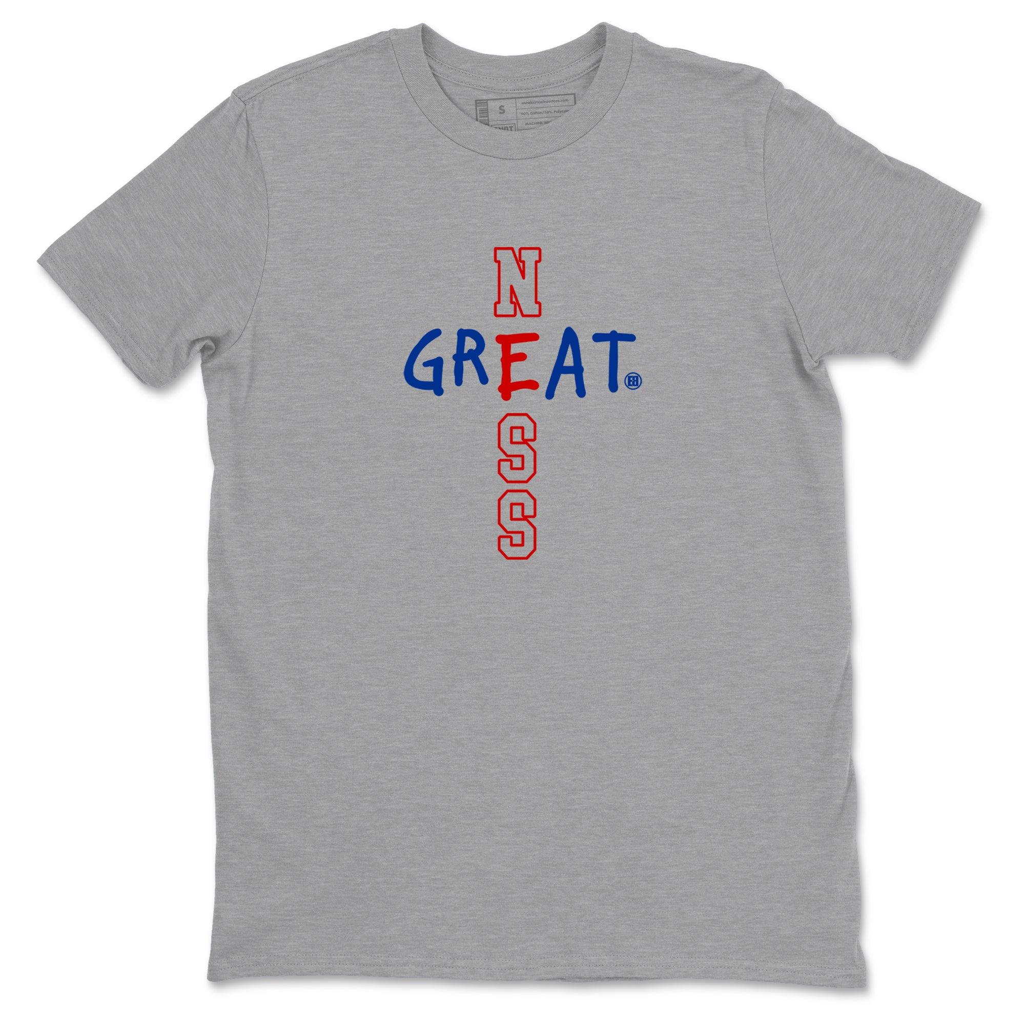 Sneaker Threads – Sneaker Tees To Match Air Jordan 11 Rare Air – Greatness Graphic Tee Heather Grey 2. Perfect for Jordan releases 2025 colorways.