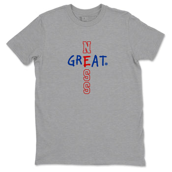 Sneaker Threads – Sneaker Tees To Match Air Jordan 11 Rare Air – Greatness Graphic Tee Heather Grey 2. Perfect for Jordan releases 2025 colorways.