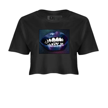Air Foamposite One Galaxy Shirts To Match Jordans Grillz Lips Sneaker Shirts Air Foamposite 1 Galaxy SNRT Sneaker Release Tees Unisex Cotton Crew Neck Black 2 Crop Shirts