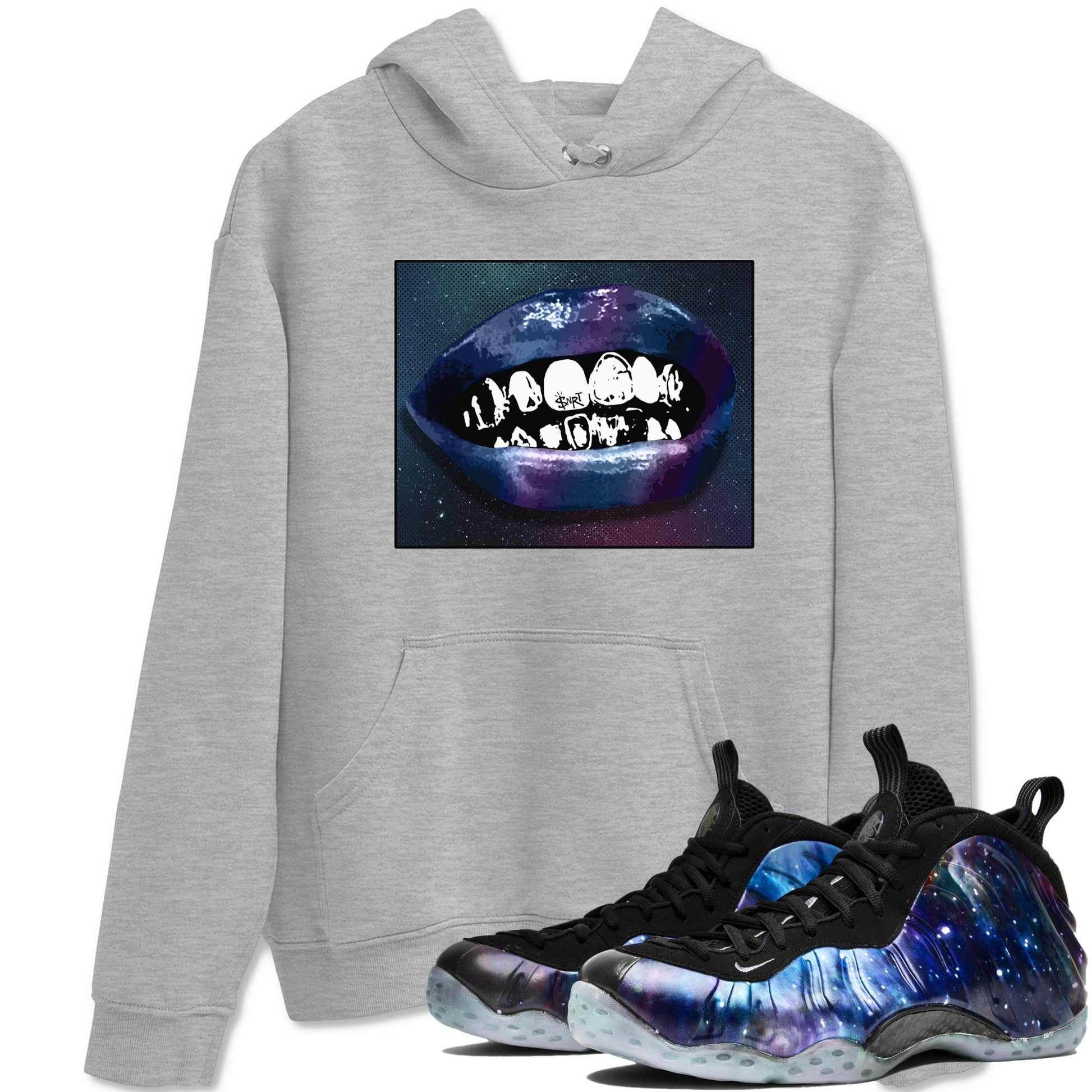 Air Foamposite One Galaxy Shirts To Match Jordans Grillz Lips Sneaker Shirts Air Foamposite 1 Galaxy SNRT Sneaker Release Tees Unisex Cotton Crew Neck Heather Grey 1 crew neck shirts