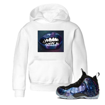 Air Foamposite One Galaxy Shirts To Match Jordans Grillz Lips Sneaker Shirts Air Foamposite 1 Galaxy SNRT Sneaker Release Tees Baby Youth Toddler White 1 crew neck shirts