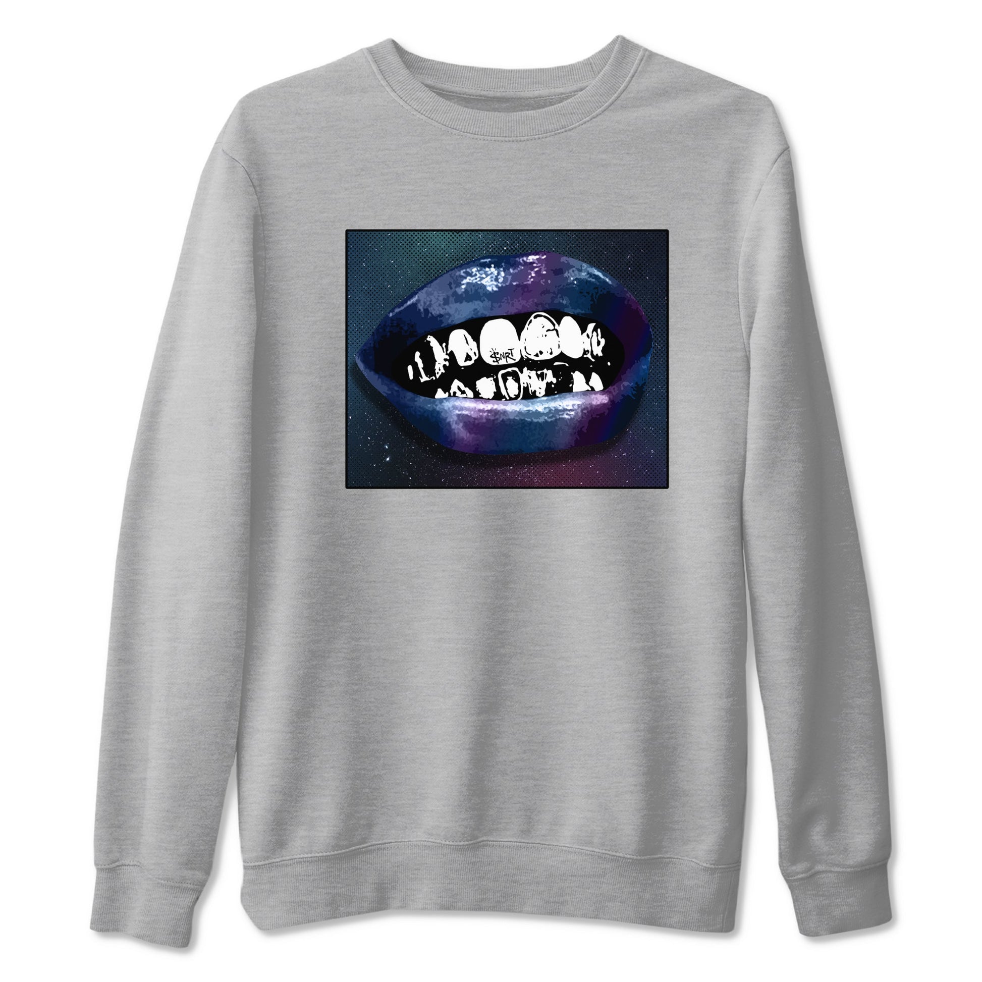 Air Foamposite One Galaxy Shirts To Match Jordans Grillz Lips Sneaker Shirts Air Foamposite 1 Galaxy SNRT Sneaker Release Tees Unisex Cotton Crew Neck Heather Grey 2 crew neck shirts