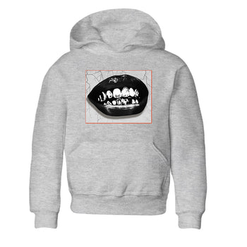 Foams One Jin shirts to match jordans Grillz Lips sneaker match tees Air Foamposite One Jin match shoes to clothes SNRT Sneaker Tees Youth Baby Heather Grey 2 tee