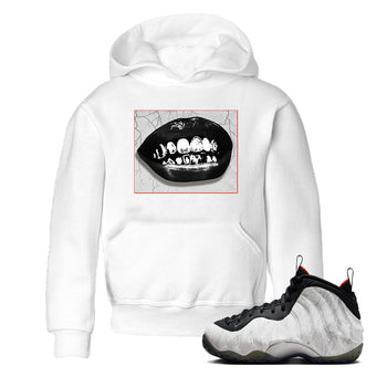 Foams One Jin shirts to match jordans Grillz Lips sneaker match tees Air Foamposite One Jin match shoes to clothes SNRT Sneaker Tees Youth Baby White 1 tee