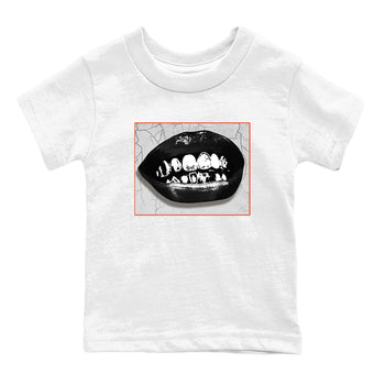 Foams One Jin shirts to match jordans Grillz Lips sneaker match tees Air Foamposite One Jin match shoes to clothes SNRT Sneaker Tees Youth Baby White 2 tee