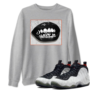 Foams One Jin shirts to match jordans Grillz Lips sneaker match tees Air Foamposite One Jin match shoes to clothes SNRT Sneaker Tees unisex cotton Heather Grey 1 shirts