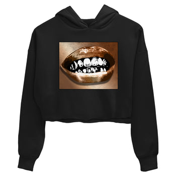 Foams One Metallic Copper shirts to match jordans Grillz Lips sneaker match tees Air Foamposite One Metallic Copper match shoes to clothes SNRT Sneaker Tees unisex cotton Black 2 crop tee