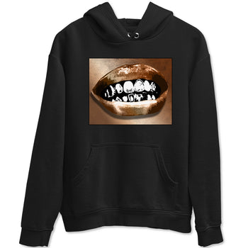 Foams One Metallic Copper shirts to match jordans Grillz Lips sneaker match tees Air Foamposite One Metallic Copper match shoes to clothes SNRT Sneaker Tees unisex cotton Black 2 shirts