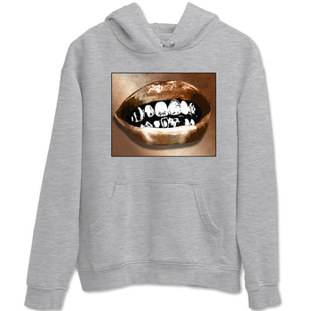 Foams One Metallic Copper shirts to match jordans Grillz Lips sneaker match tees Air Foamposite One Metallic Copper match shoes to clothes SNRT Sneaker Tees unisex cotton Heather Grey 2 shirts
