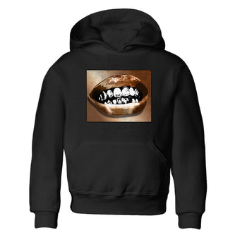 Foams One Metallic Copper shirts to match jordans Grillz Lips sneaker match tees Air Foamposite One Metallic Copper match shoes to clothes SNRT Sneaker Tees Youth Baby Black 2 tee