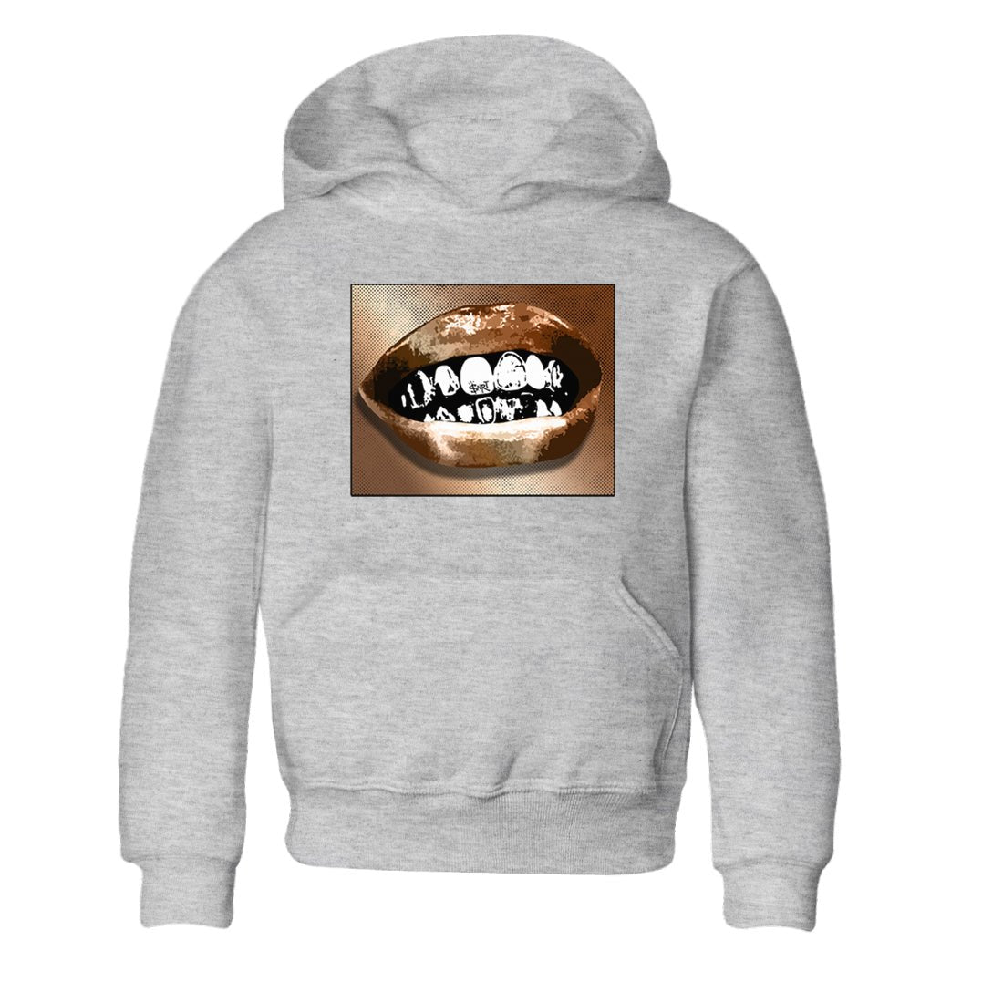Foams One Metallic Copper shirts to match jordans Grillz Lips sneaker match tees Air Foamposite One Metallic Copper match shoes to clothes SNRT Sneaker Tees Youth Baby Heather Grey 2 tee