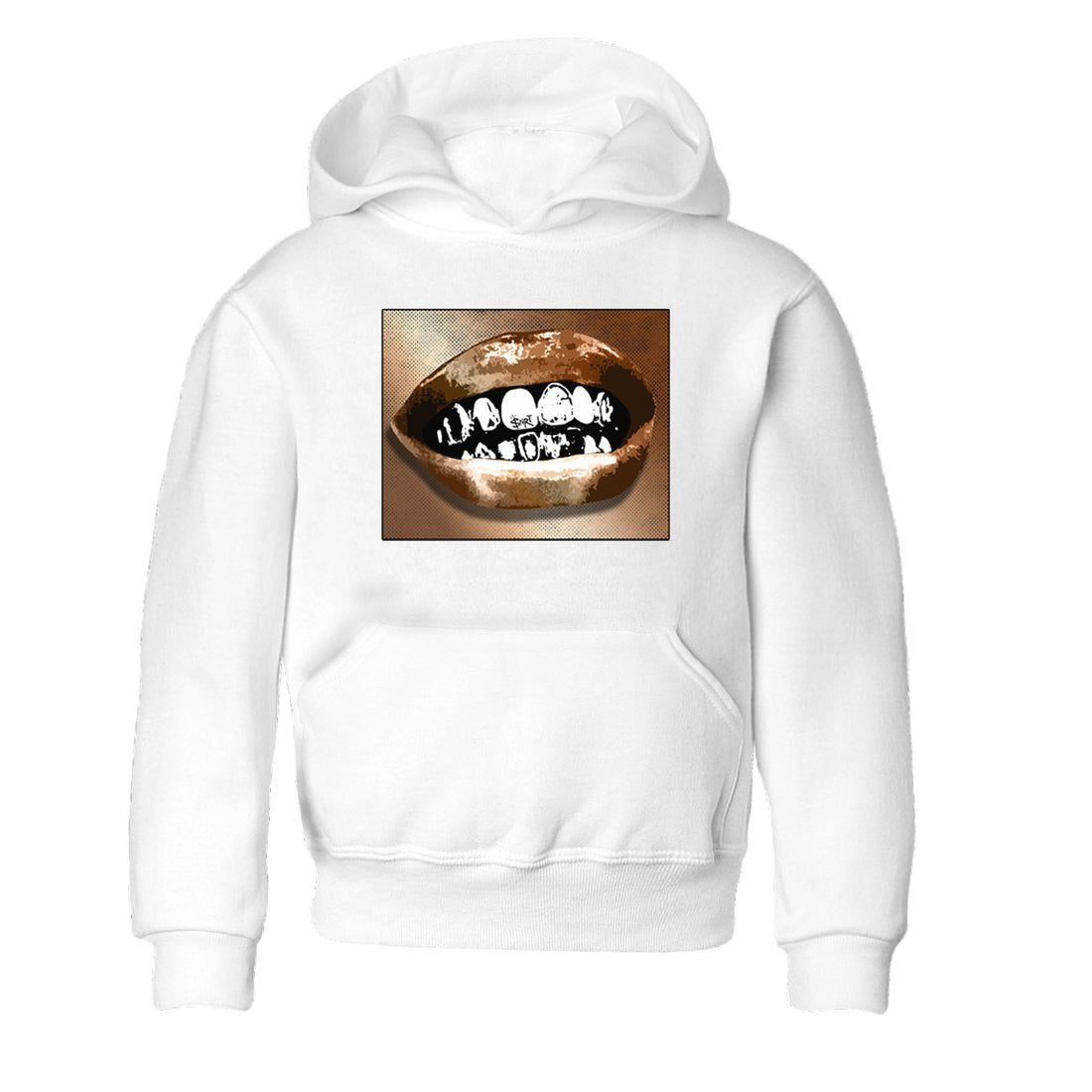 Foams One Metallic Copper shirts to match jordans Grillz Lips sneaker match tees Air Foamposite One Metallic Copper match shoes to clothes SNRT Sneaker Tees Youth Baby White 2 tee
