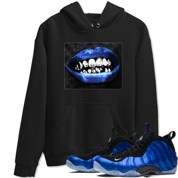 Air Foamposite One Royal shirts to match jordans Grillz Lips sneaker match tees Air Foamposite One Royal SNRT Sneaker Release Tees unisex cotton Black 1 crew neck shirts