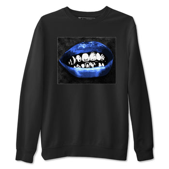 Air Foamposite One Royal shirts to match jordans Grillz Lips sneaker match tees Air Foamposite One Royal SNRT Sneaker Release Tees unisex cotton Black 2 crew neck shirts