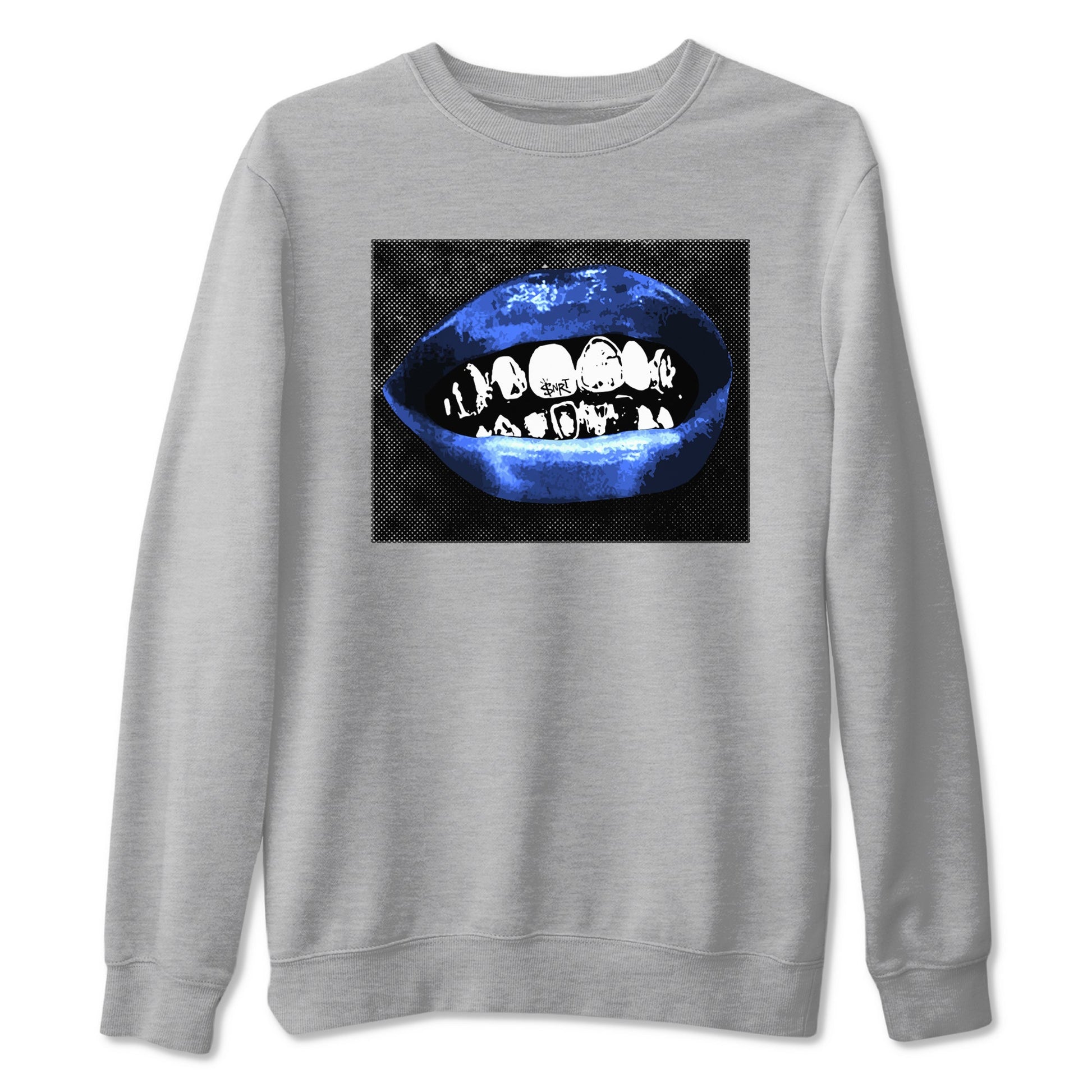 Air Foamposite One Royal shirts to match jordans Grillz Lips sneaker match tees Air Foamposite One Royal SNRT Sneaker Release Tees unisex cotton Heather Grey 2 crew neck shirts