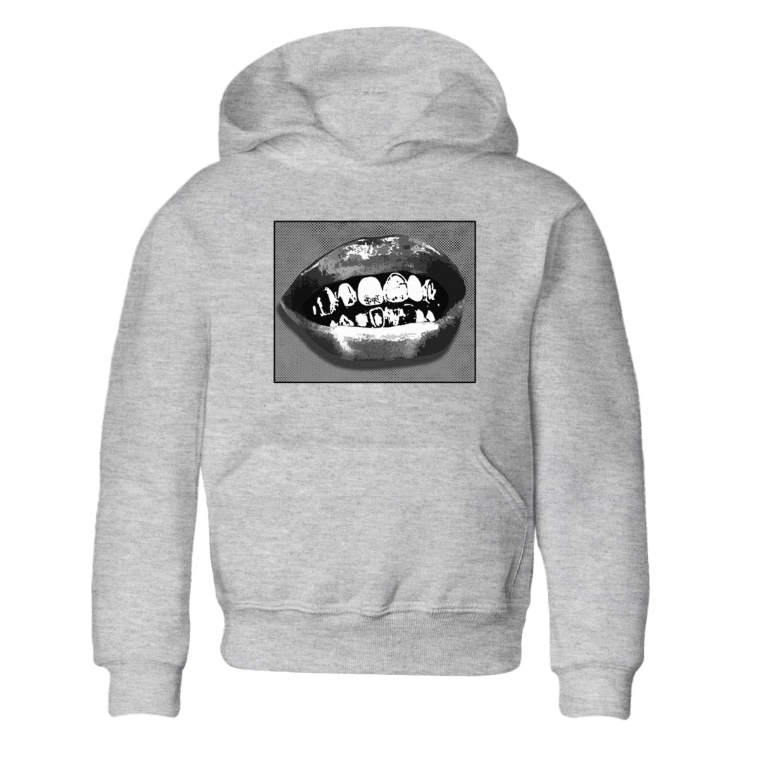 12s Black Wolf Grey shirts to match jordans Grillz Lips sneaker match tees Air Jordan 12 Barons SNRT Sneaker Release Tees Youth Baby Heather Grey 2 crew neck shirts