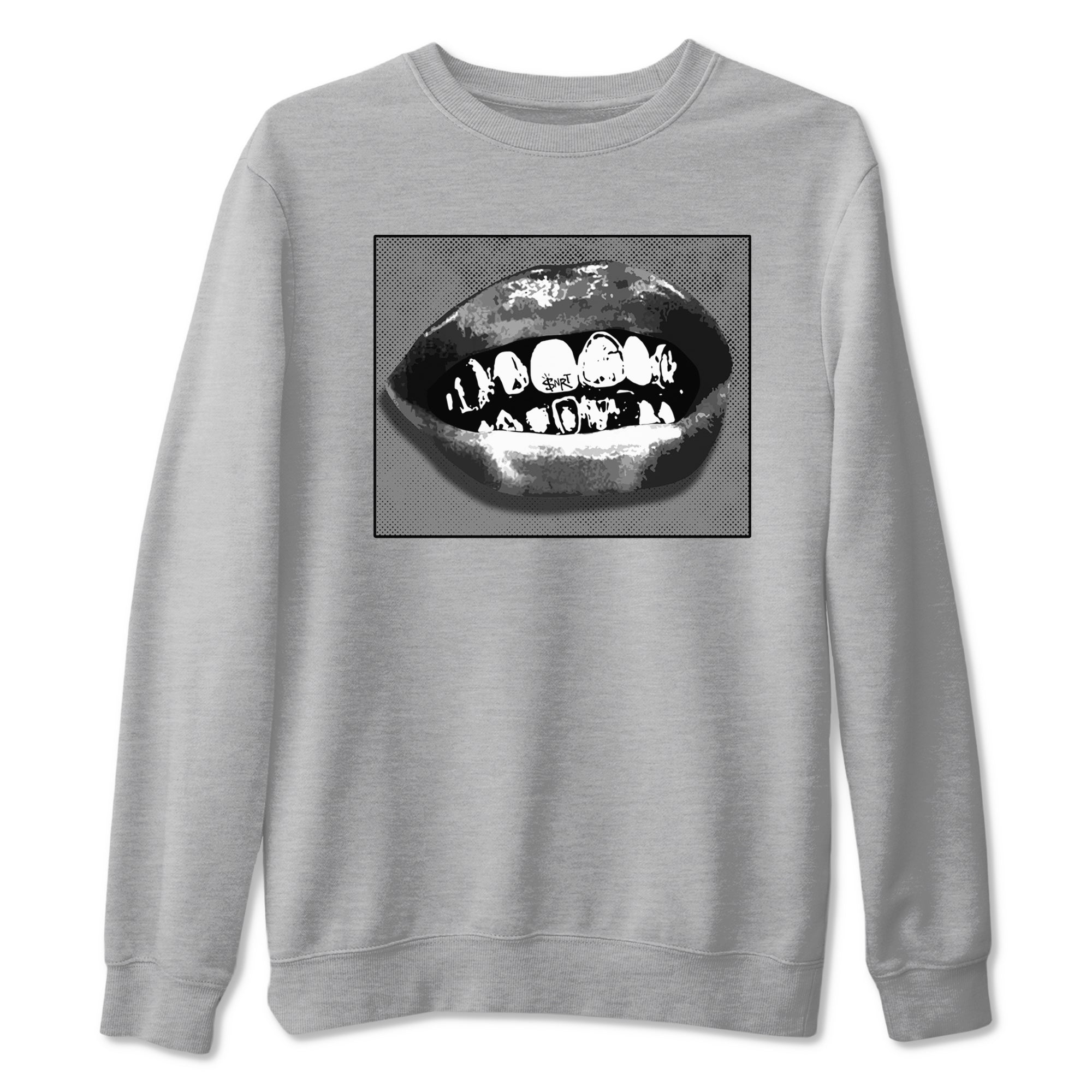 12s Black Wolf Grey shirts to match jordans Grillz Lips sneaker match tees Air Jordan 12 Barons SNRT Sneaker Release Tees unisex cotton Heather Grey 2 crew neck shirts
