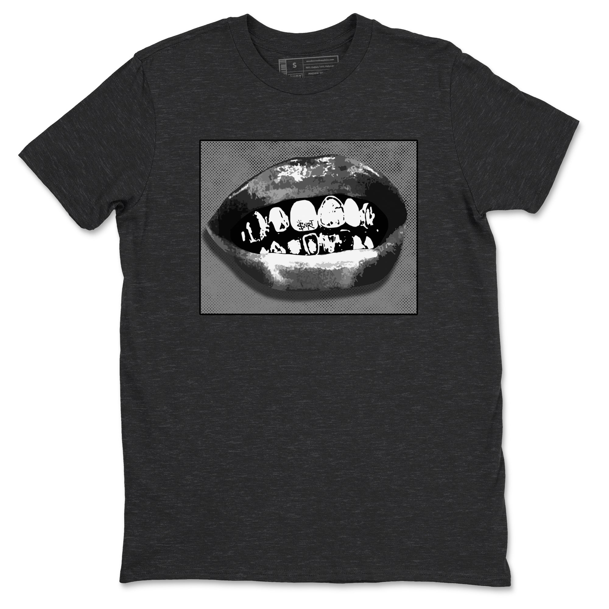 12s Black Wolf Grey shirts to match jordans Grillz Lips sneaker match tees Air Jordan 12 Barons SNRT Sneaker Release Tees unisex cotton Charcoal Heather 2 crew neck shirts