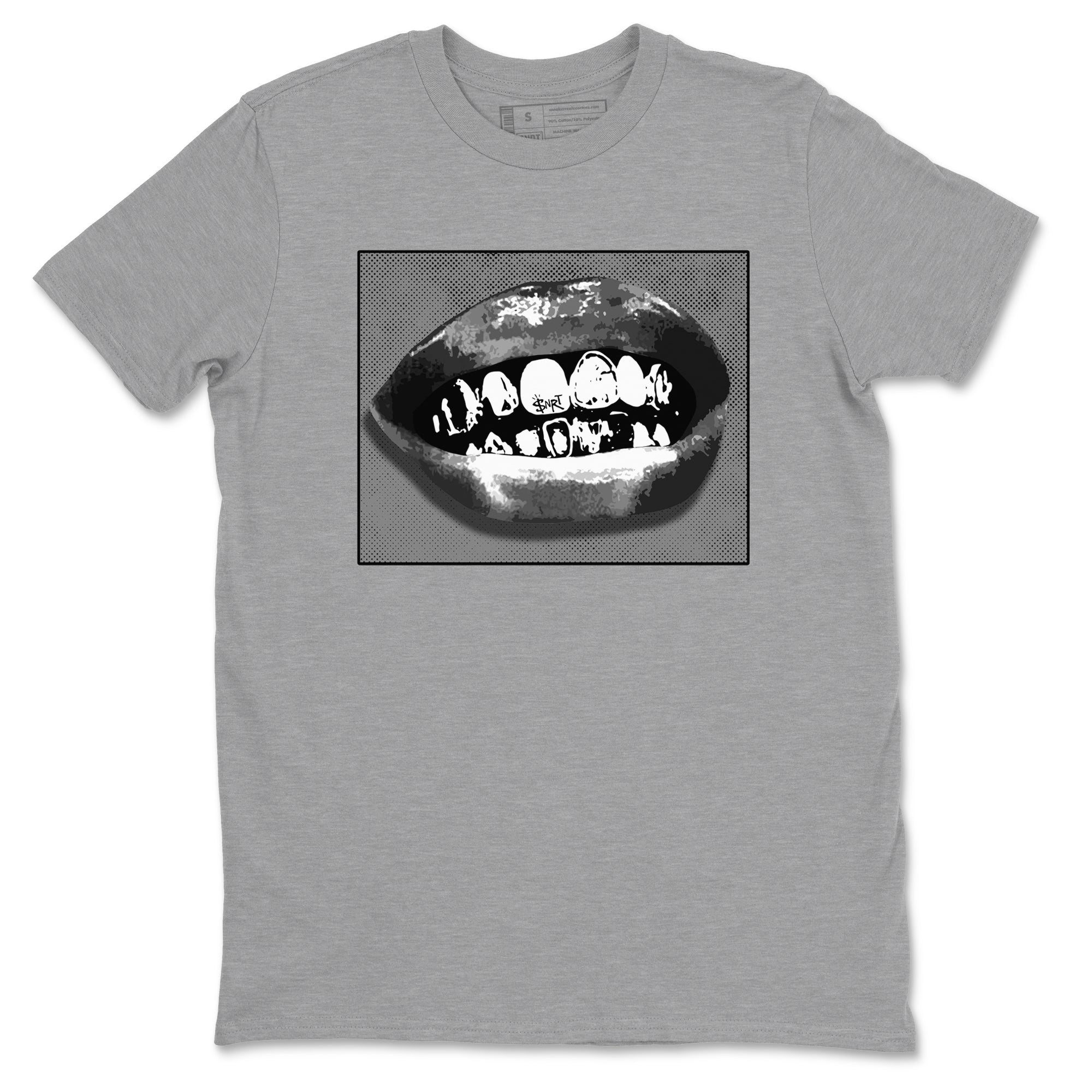 12s Black Wolf Grey shirts to match jordans Grillz Lips sneaker match tees Air Jordan 12 Barons SNRT Sneaker Release Tees unisex cotton Heather Grey 2 crew neck shirts