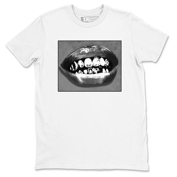 12s Black Wolf Grey shirts to match jordans Grillz Lips sneaker match tees Air Jordan 12 Barons SNRT Sneaker Release Tees unisex cotton White 2 crew neck shirts