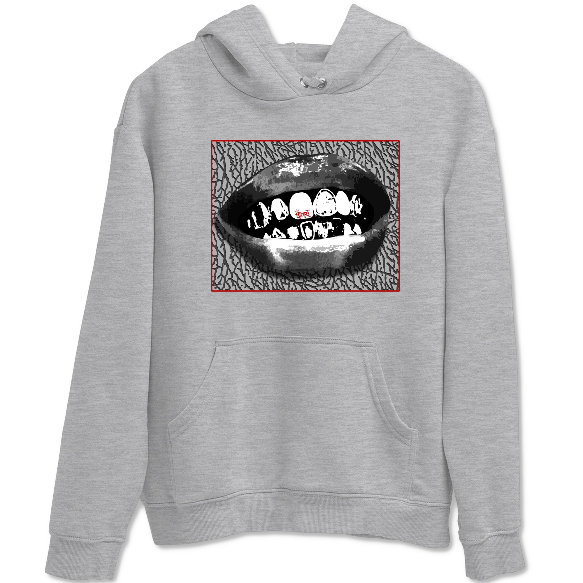 3s Cement Grey shirts to match jordans Grillz Lips sneaker match tees Air Jordan 3 Cement Grey SNRT Sneaker Release Tees unisex cotton Heather Grey 2 crew neck shirts