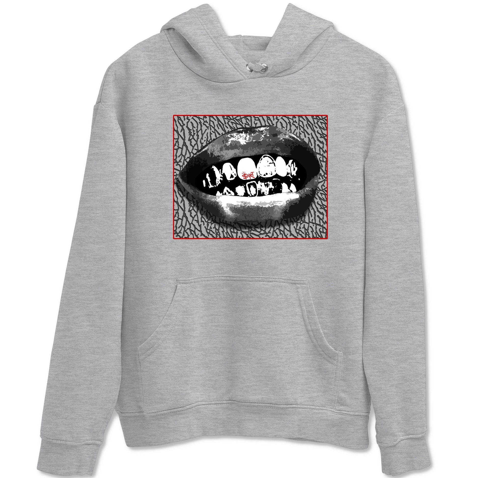 3s Cement Grey shirts to match jordans Grillz Lips sneaker match tees Air Jordan 3 Cement Grey SNRT Sneaker Release Tees unisex cotton Heather Grey 2 crew neck shirts