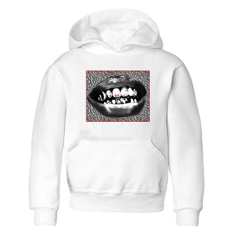 3s Cement Grey shirts to match jordans Grillz Lips sneaker match tees Air Jordan 3 Cement Grey SNRT Sneaker Release Tees Youth Baby White 2 crew neck shirts