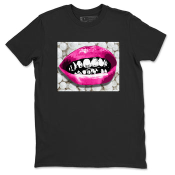 Nike KD 4 Retro Aunt Pearl shirts to match jordans Grillz Lips sneaker match tees Nike KD 4 Aunt Pearl match shoes to clothes SNRT Sneaker Tees unisex cotton Black 2 shirts