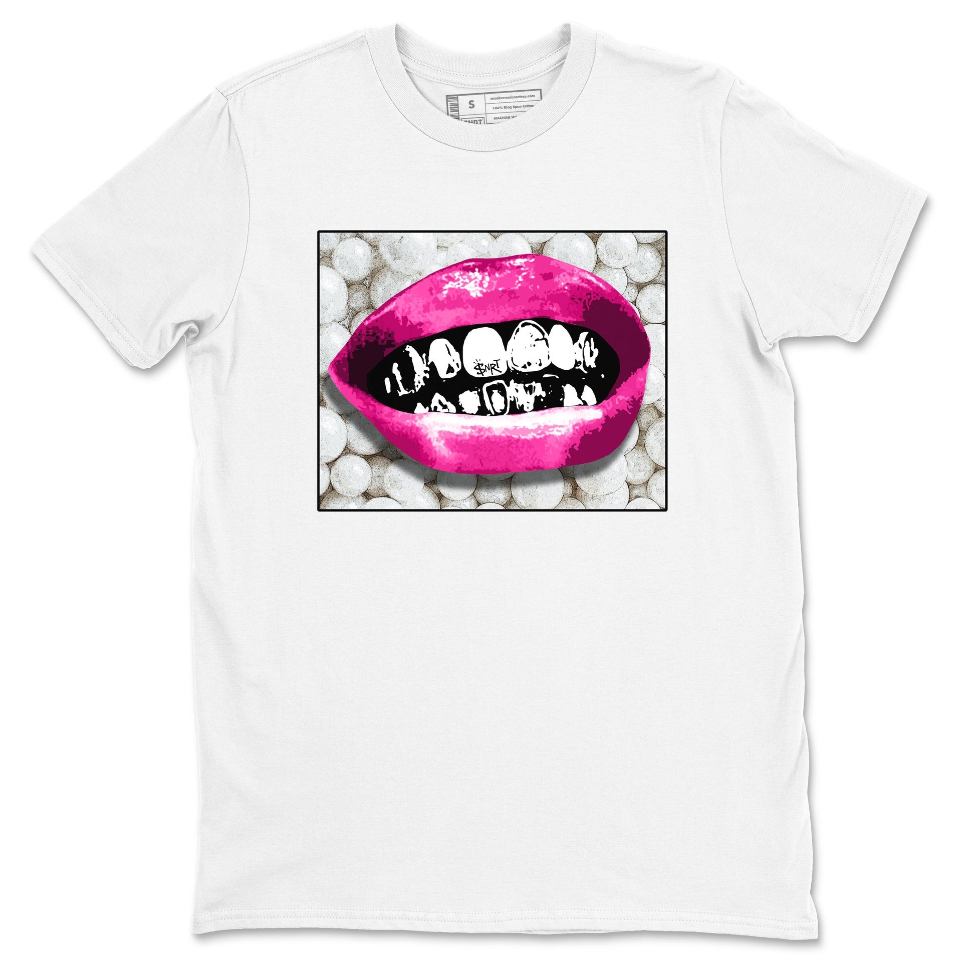 Nike KD 4 Retro Aunt Pearl shirts to match jordans Grillz Lips sneaker match tees Nike KD 4 Aunt Pearl match shoes to clothes SNRT Sneaker Tees unisex cotton White 2 shirts