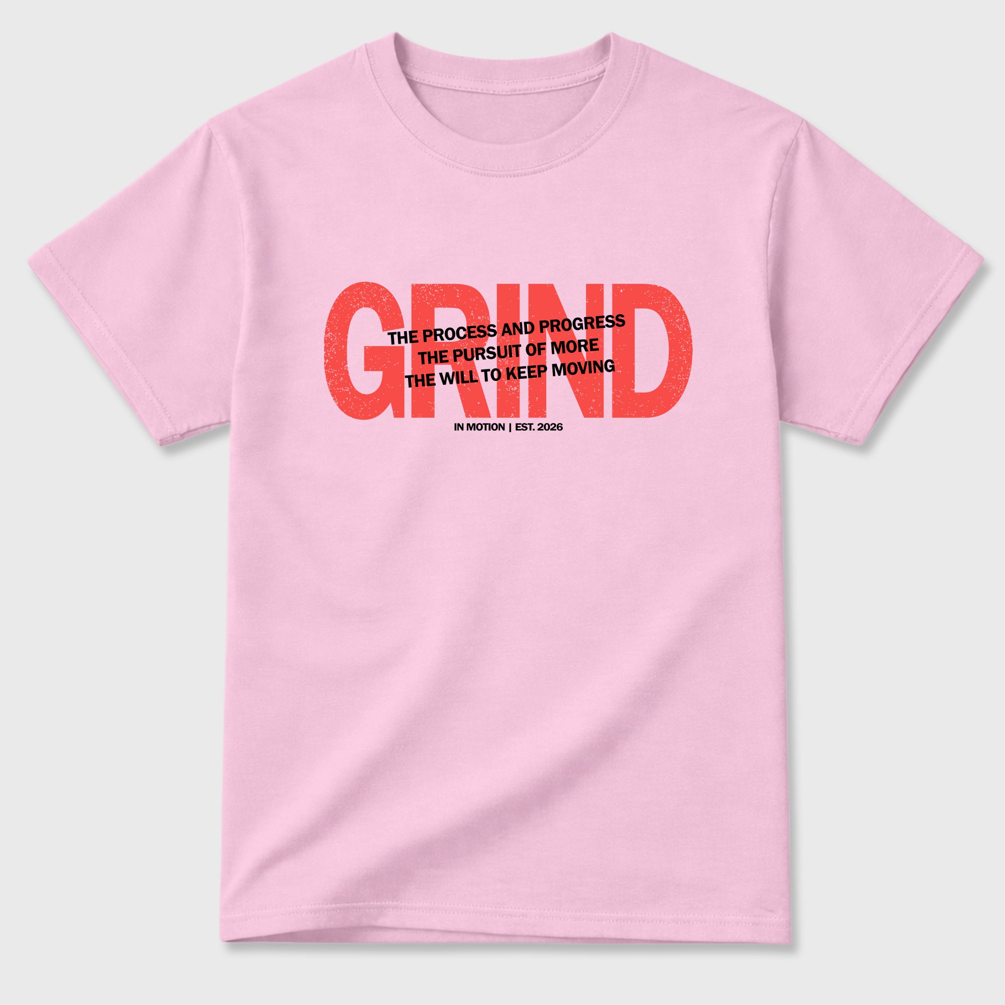 Grind In Motion Graphic T-Shirt featuring original streetwear artwork designed to match the Air Jordan 6 Playful Pink. Pink 2 Graphic T-Shirt.