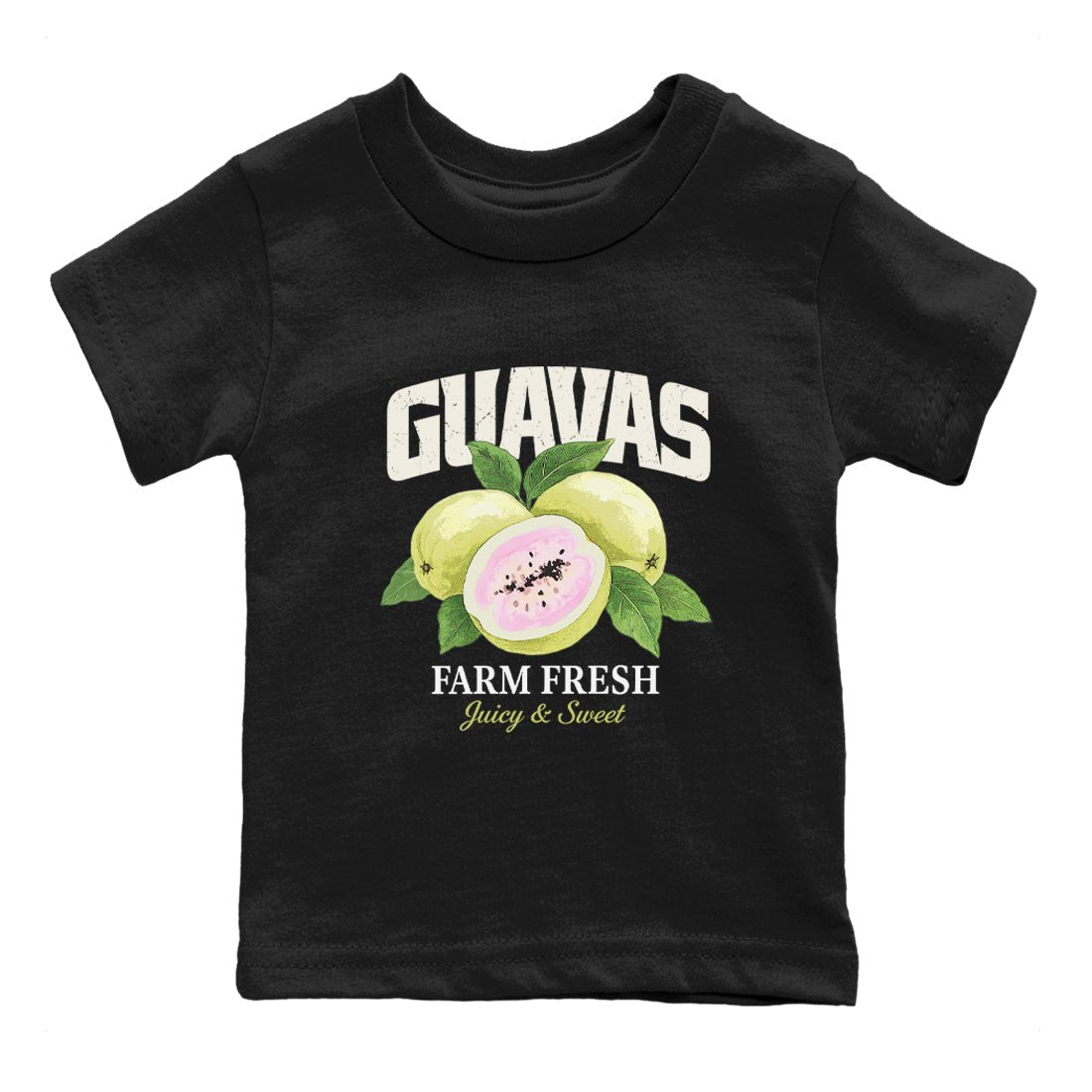 Sneaker match tees – Streetwear Graphic Tees Air Jordan 5 Luminous Green Sneakers – Guavas Kids Craphic T-Shirt Black 2