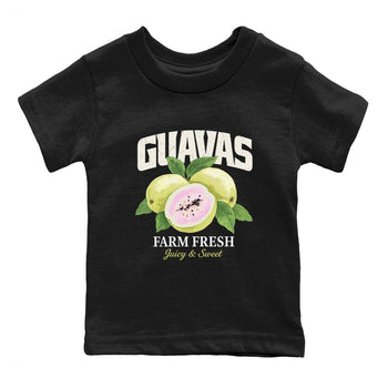Sneaker match tees – Streetwear Graphic Tees Air Jordan 5 Luminous Green Sneakers – Guavas Kids Craphic T-Shirt Black 2