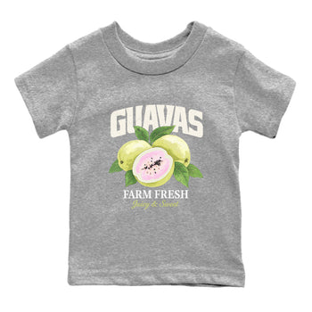 Sneaker match tees – Streetwear Graphic Tees Air Jordan 5 Luminous Green Sneakers – Guavas Kids Craphic T-Shirt Heather Grey 2