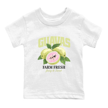 Sneaker match tees – Streetwear Graphic Tees Air Jordan 5 Luminous Green Sneakers – Guavas Kids Craphic T-Shirt White 2