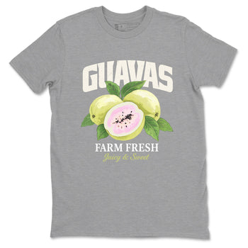 Sneaker match tees – Streetwear Graphic Tees Air Jordan 5 Luminous Green Sneakers – Guavas Graphic Tee Heather Grey 2