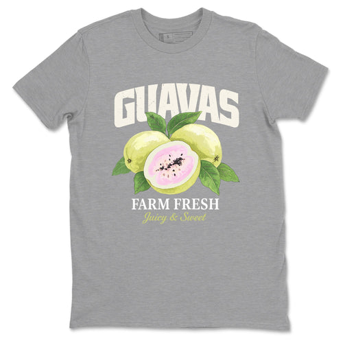 Sneaker match tees – Streetwear Graphic Tees Air Jordan 5 Luminous Green Sneakers – Guavas Graphic Tee Heather Grey 2