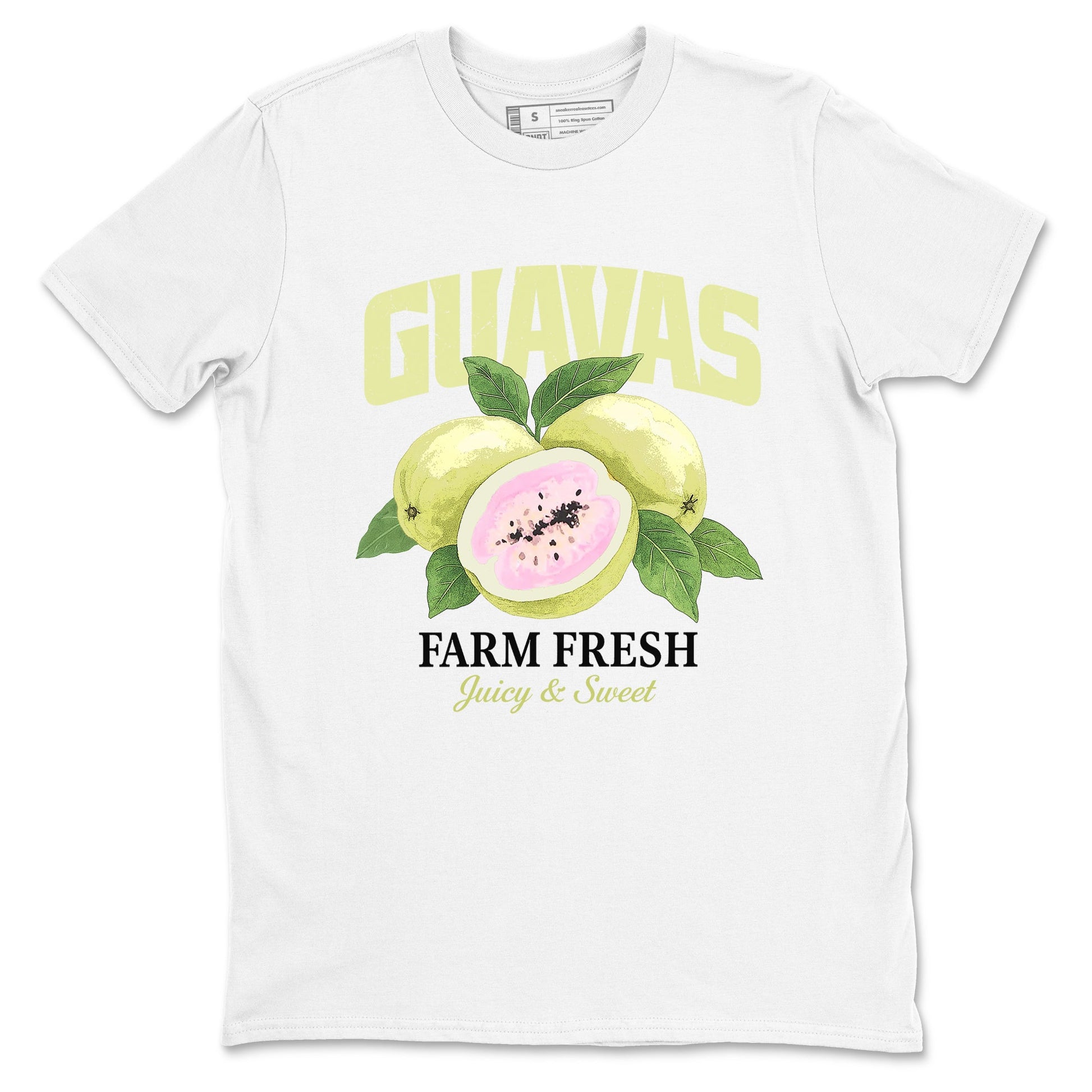 Sneaker match tees – Streetwear Graphic Tees Air Jordan 5 Luminous Green Sneakers – Guavas Graphic Tee White 2
