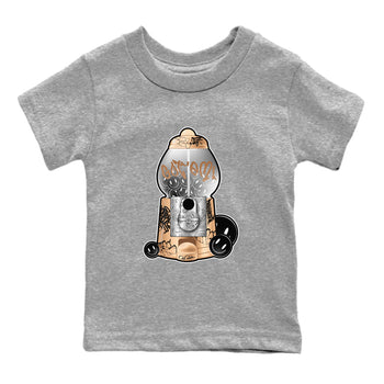 Foams One Metallic Copper shirts to match jordans Gumball Machine sneaker match tees Air Foamposite One Metallic Copper match shoes to clothes SNRT Sneaker Tees Youth Baby Heather Grey 2 tee