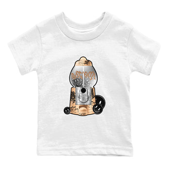 Foams One Metallic Copper shirts to match jordans Gumball Machine sneaker match tees Air Foamposite One Metallic Copper match shoes to clothes SNRT Sneaker Tees Youth Baby White 2 tee