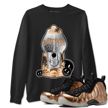 Foams One Metallic Copper shirts to match jordans Gumball Machine sneaker match tees Air Foamposite One Metallic Copper match shoes to clothes SNRT Sneaker Tees unisex cotton Black 1 shirts