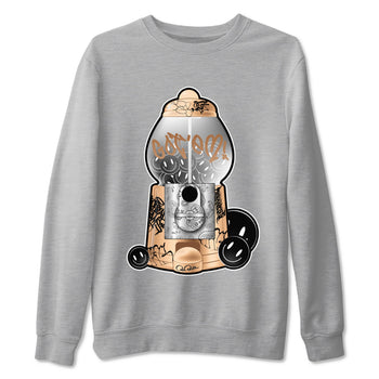 Foams One Metallic Copper shirts to match jordans Gumball Machine sneaker match tees Air Foamposite One Metallic Copper match shoes to clothes SNRT Sneaker Tees unisex cotton Heather Grey 2 shirts