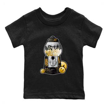 1s Black Metallic Gold shirts to match jordans Gumball Machine sneaker match tees Air Jordan 1 Black Metallic Gold SNRT Sneaker Tees streetwear brand Baby and Youth Black 2 cotton tee