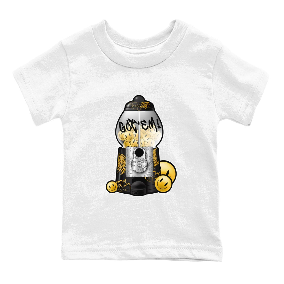 1s Black Metallic Gold shirts to match jordans Gumball Machine sneaker match tees Air Jordan 1 Black Metallic Gold SNRT Sneaker Tees streetwear brand Baby and Youth White 2 cotton tee