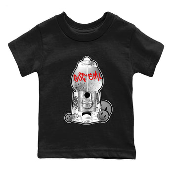 3s Cement Grey shirts to match jordans Gumball Machine sneaker match tees Air Jordan 3 Cement Grey SNRT Sneaker Release Tees Youth Baby Black 2 crew neck shirts