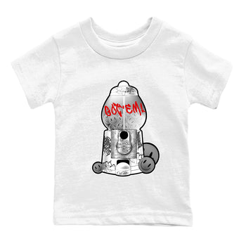 3s Cement Grey shirts to match jordans Gumball Machine sneaker match tees Air Jordan 3 Cement Grey SNRT Sneaker Release Tees Youth Baby White 2 crew neck shirts