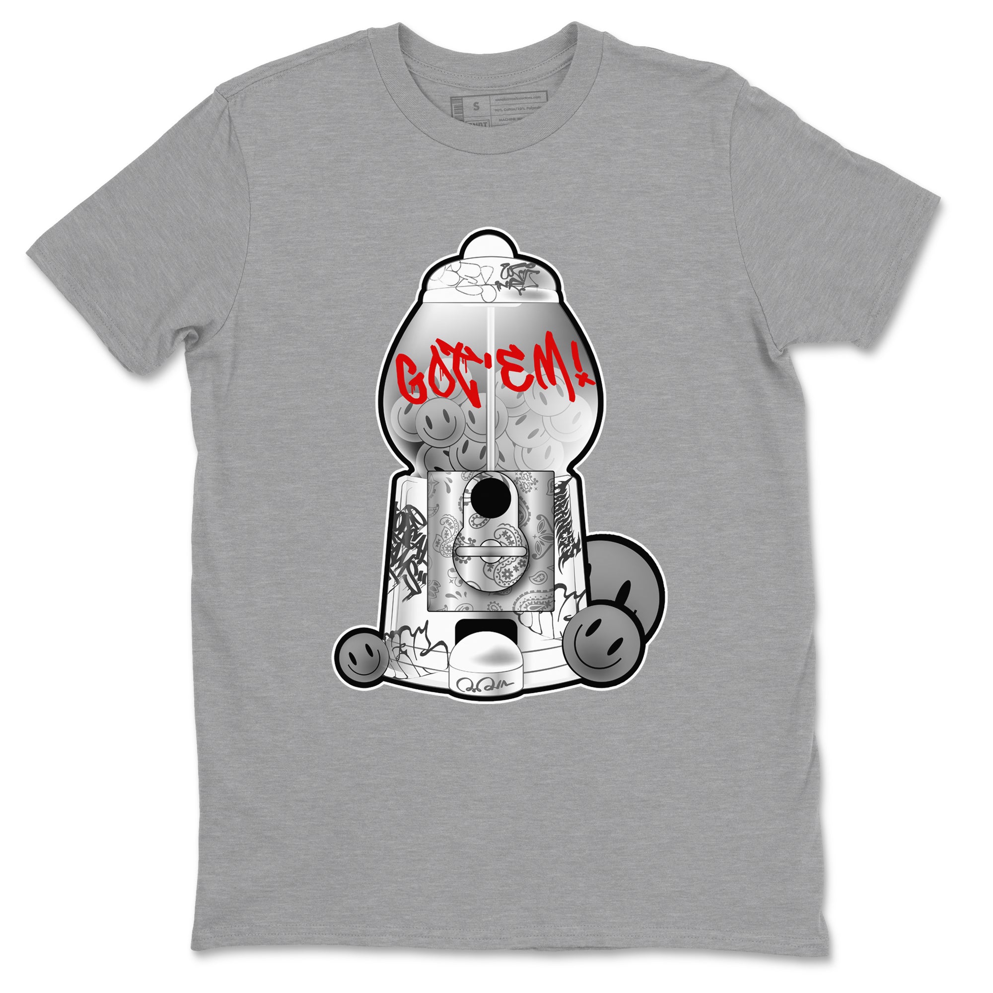 3s Cement Grey shirts to match jordans Gumball Machine sneaker match tees Air Jordan 3 Cement Grey SNRT Sneaker Release Tees unisex cotton Heather Grey 2 crew neck shirts