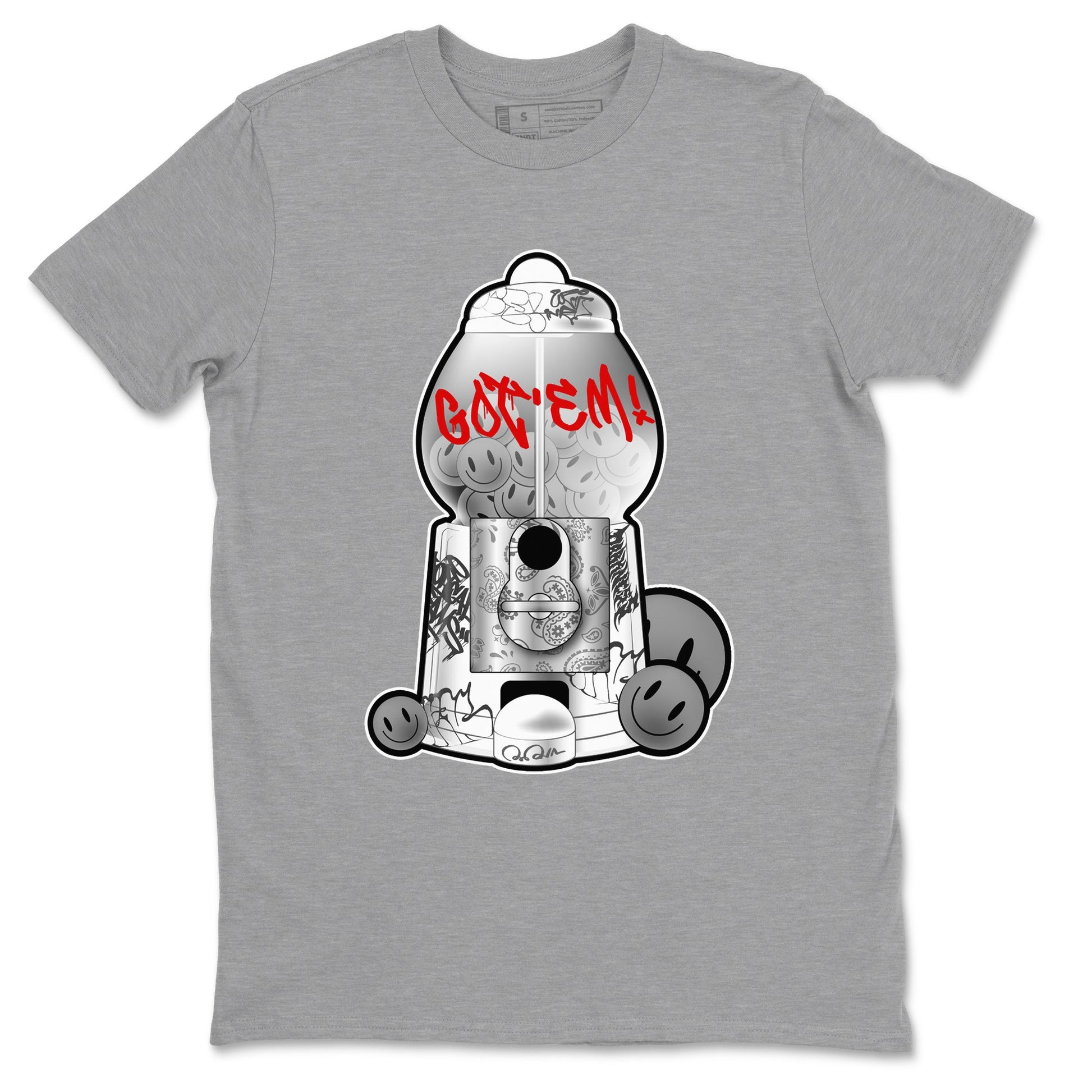 3s Cement Grey shirts to match jordans Gumball Machine sneaker match tees Air Jordan 3 Cement Grey SNRT Sneaker Release Tees unisex cotton Heather Grey 2 crew neck shirts