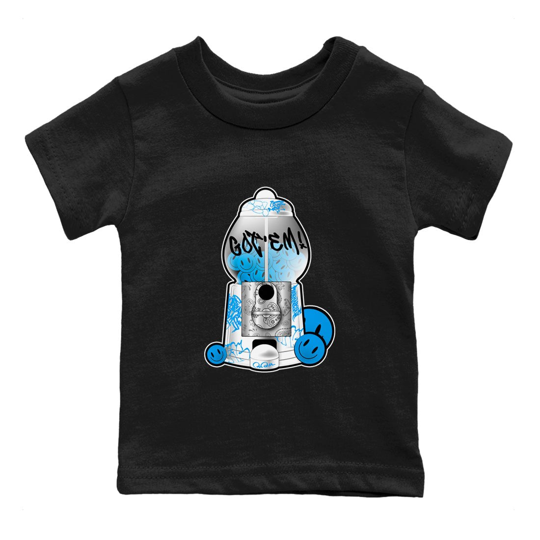 Air Jordan 4 Industrial Blue shirt to match jordans Gumball Machine sneaker tees Air Jordan 4 Military Blue SNRT sneaker release tees baby toddler Black 2 cotton Shirt