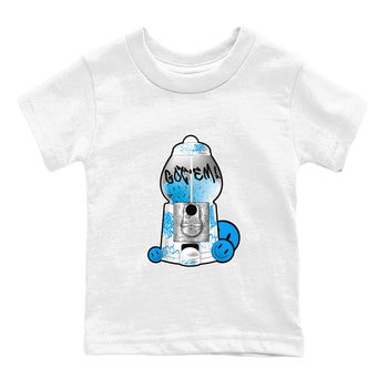 Air Jordan 4 Industrial Blue shirt to match jordans Gumball Machine sneaker tees Air Jordan 4 Military Blue SNRT sneaker release tees baby toddler White 2 cotton Shirt